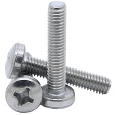 Image of 3mm M3 PHILLIPS PAN HEAD MACHINE SCREWS BOLTS A2 STAINLESS STEEL DIN 7985 H