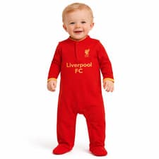 Image of Official Liverpool Baby Sleepsuit baby grow romper suit 100% cotton 12-18 Months