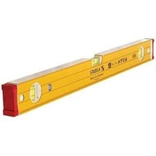 Image of Stabila Spirit Level 96 2 Extra Strong Double Plumb Ribbed Box Section With Remo