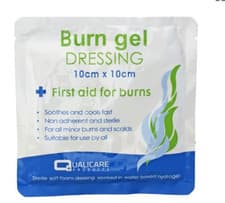 Image of Burns Dressing 10cm x 10cm First Aid For Burns Sterile QC Dressing