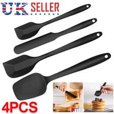 Image of Silicone Spatula Set of 4 Pcs | 315℃ Heat-Resistant Non Stick Rubber Spatulas Q
