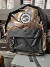 Image of Lovely Hype Pink Hologram School Holiday Backpack Rucksack Bag