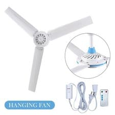 Image of 3 Blade Ceiling Fan Household Mini Fan Quiet Remote ControluLOVE