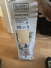 Image of Black & Decker 10-in-1 Steam Mop FSMH13E10 1300W White/Blue for Floor Cleaning