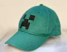 Image of Minecraft Creeper Baseball Cap Green 56cm Adjustable SnapBack Embroidered JINX