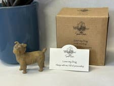 Image of LOVE MY DOG SMALL FIGURE SCULPTURE HAND PAINTING WILLOW TREE SUSAN LORDI 27791