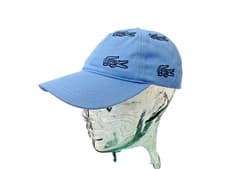 Image of LACOSTE Baseball Style Cap Mens Embroidered Croc O/S Blue Sport Hat BNWT rrp£65