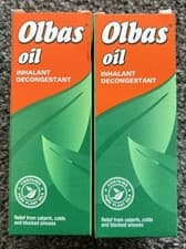 Image of 2 X Olbas Oil Inhalant Decongestant | Relief from Blocked sinuses | 30ml Each
