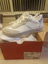 Image of Ladies, Skechers Arch Fit Trainers, White And Grey, Size 4