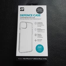 Image of ZAGG Defence iPhone 15/14+ Shockproof Case | Crystal Clear | Slim Fit | Snap-On