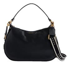 Image of Ted Baker Esiah Webbing Slouchy Leather Hobo Bag Black