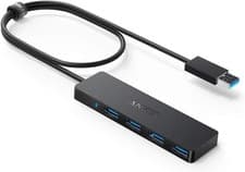 Image of Anker 4-Port USB 3.0 Hub, Ultra-Slim Data USB Hub with 2 ft Extended Cable