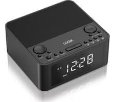 Image of Logik LCRB25 FM Clock Radio Black