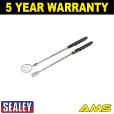 Image of Sealey Siegen Telescopic Magnetic LED Pick-Up Tool & Inspection Mirror Set 2pc
