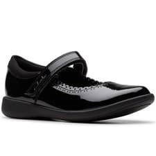 Image of Clarks Etch Pure K Girls School Shoes