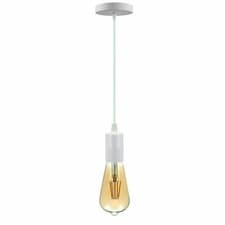 Image of Vintage E27 Ceiling Light Fitting Pendant Light Suspension Base Adjustable Metal