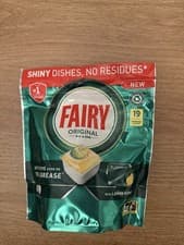 Image of x 2 Fairy Original All In One Dishwasher Capsules - Pack Of 19 Lemon Scent