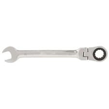 Image of Flexible Head Ratchet Spanner Combination Wrench 16mm Metric 180° Flex Head