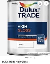 Image of Dulux Trade High Gloss White Paint 5L