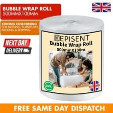 Image of Bubble Wrap Roll Heavy-Duty Small Bubble Cushioning 300x25, 500x100 Meters Long