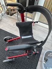 Image of Lightweight NRS Healthcare A Series 4 Wheel Rollator Walking Aid (RED)