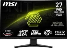 Image of MSI MAG 274CXF 27 Inch FHD Curved Gaming Monitor -Adaptive Sync - Black - Refurb
