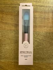 Image of Spectrum Collections Oval Foundation Make Up Brush Pink Blue A03 Multi-Purpose