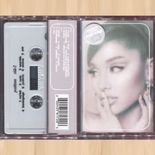 Image of GREY CASSETTE---- ARIANA GRANDE Positions US TAPE motive DOJA CAT 34+35 0215
