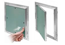 Image of Heavy Duty Access Panel with Plasterboard Door and Aluminium Frame Revision Flap
