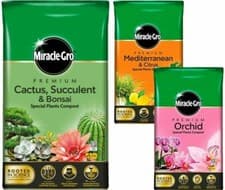Image of Miracle Gro Premium Orchid, Citrus, Cactus Bonsai Compost With Vital Minerals 6L