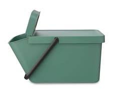 Image of Brabantia Sort & Go Stackable Green Kitchen Recycle Bin - 20 Litre - RRP £39