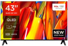Image of TCL 43V5C-UK 43 INCH FULL HD QLED ANDROID SMART TV -  2 YEAR WARRANTY