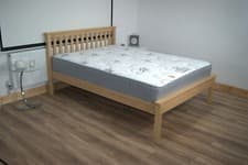 Image of Wiltshire Solid Pine Wooden Bed Frame - UV Waxed Natural Finish - All Sizes