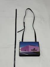 Image of Paul Smith Black Crossbody Bag With Iconic LA Pink Box Shop Print