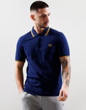 Image of REDUCED STOCK GENUINE BNWT Fred Perry Mens French Navy Short Sleeve Polo Shirt