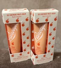 Image of Lanolips 101 Ointment Multi-Balm "Peach" 10g × 2 Brand New