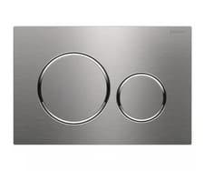Image of Geberit Sigma20 Dual Flush Plate Brushed Stainless Steel - 115.882.SN.1