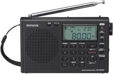 Image of Aiwa World Band Radio Pearl Black agc8vmet