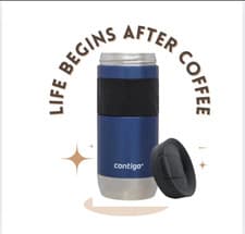 Image of Contigo Byron 16oz 470ml Stainless Steel Travel Mug SnapSeal Leakproof