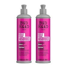 Image of Bed Head By TIGI Self Absorb Nourishing Shampoo For Dry Stressed Hair 400ml, 2pk