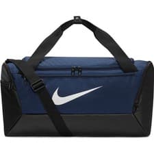 Image of Nike Brasilia Small Duffel Bag Gym Sports Holdall Travel Holiday Luggage Navy