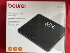 Image of Beurer GS410 Signature Line Glass Bathroom Scale XXL 200KG Capacity Black