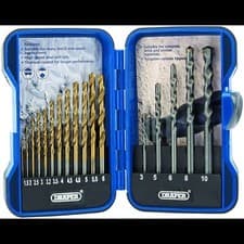Image of Draper 1x 15 Piece Combined HSS and Masonry Drill Bit Set Professional Tool