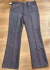 Image of Vintage 80’s-90’s NWT Lee Western Boot Cut Dark Wash Raw Denim Mens Jeans