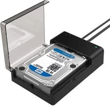 Image of Hard Drive Docking Station Lay-Flat USB 3.0 to SATA - Sabrent EC-DFLT