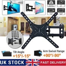 Image of TV Wall Bracket Mount Tilt Swivel Long Reach Full Motion 37 TO 60Inch Television