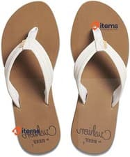 Image of Reef Cushion Breeze Women s Tongues Multicolor (Cloud Cld), Size 37.5 EU Women's
