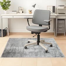 Image of Office Chair Mat 120 x 150 cm, Floor Protector for Office Chair, Anti-Slip Desk
