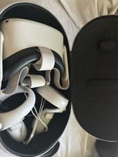 Image of Oculus Meta Quest 2 VR Headset with Controllers and Carry Case