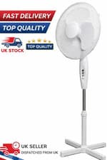 Image of 16" Pedestal Fan with 3 Speed, Quite Standing Cooling Fan for Bedroom & Office